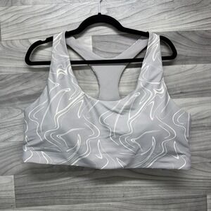 Old Navy Active Go-Dry Powersoft Sports Bra Womens 3X Gray Medium Support Yoga